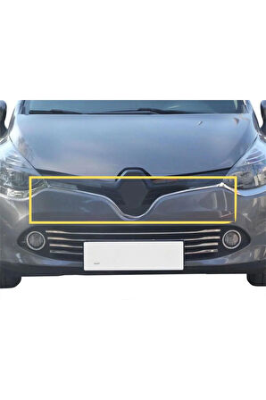Renault Clio 4 Krom Ön Panjur Çıtası U Formlu 2 Parça 2012-2016 P.çelik