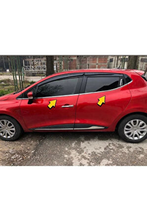 Renault Clıo 4 Hb Krom Cam Çıtası 8 Prç. 2012 - 2019 P.çelik