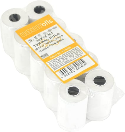 Mopak 56x16 mt 10lu Paket Termal Pos Rulosu