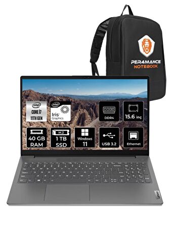 LENOVO V15 G2 i7 -1165G7 40GB 1TB SSD 15.6" FHD W11HOME 82KB00CBTX & PER4 ÇANTA