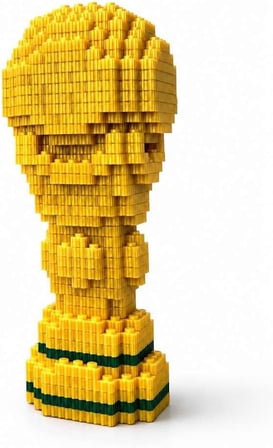 Dünya Kupası Tasarımlı Büyük Parçalı Blok Oyuncak Seti Big Pixel Brick Set