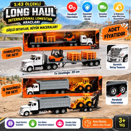 1:43 Long Haul International Lonestar Araçları adet fiyatıdır