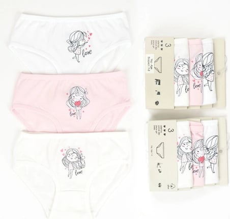 Kız 3lü Slip K128666 (tek adet fiyatıdır)