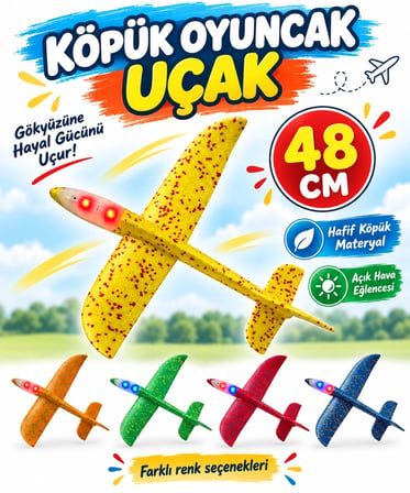2188 EVA UÇAK BAŞ KISMI IŞIKLI 48 CM(ADET FİYATIDIR)