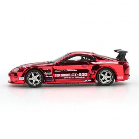 1/64 Model Araç Supra (A80) Top Secret GT-300 Top Secret Red Chrome