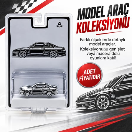 1/64 VERTEX Silvia (S 14) Designed by Joshua Vides (adet fiyatıdır)