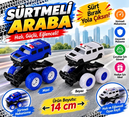 HF568-9 SÜRTMELİ ARABA  (adet fiyatıdır)