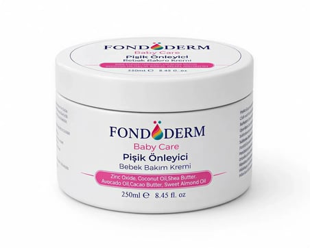 Fondöderm Dermokozmetik Bariyer Krem | Bebek Pişik Kremi ve Yoğun Onarıcı Nemlendirici Doğal Yağlar İçeren Çok Amaçlı Cilt Bakım Kremi