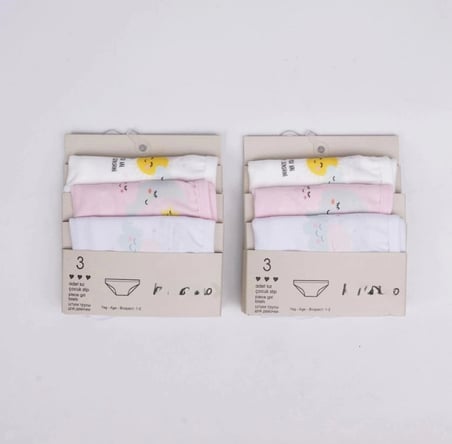 Kız 3lü Slip K128627 (tek adet fiyatıdır)
