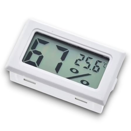 Mini Lcd Dijital Elektronik Beyaz Termometre Higrometre Sıcaklık Nem Ölçer (KABLOSUZ)