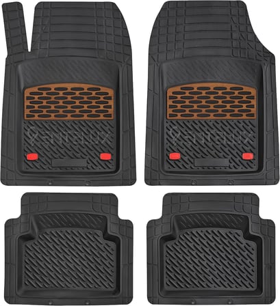 Ford Ranger 2000-2001 Model ile Uyumlu 3D Havuzlu Kırmızı-Siyah Paspas