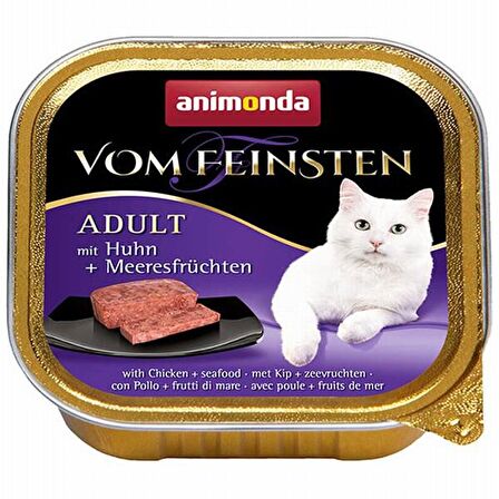 Animonda Vom Feinsten Tavuk Deniz Mahsüllü Kedi Konserve 6x100 Gr 