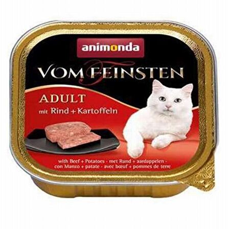 Animonda Vom Feinsten Sığır Etli Patates Kedi Konservesi 6x100 Gr 