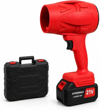 Kablosuz Hava Üfleyici Fan 10 Pilli 12.000 mAh Jet Turbo Motorlu Bahçe Yaprak Üfleme ve Araç Kurutma Makinesi