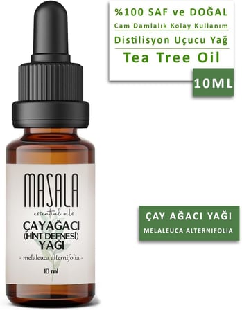 Saf Çay Ağacı (Hint Defnesi) Yağı 10 ml. (Tea Tree Oil)