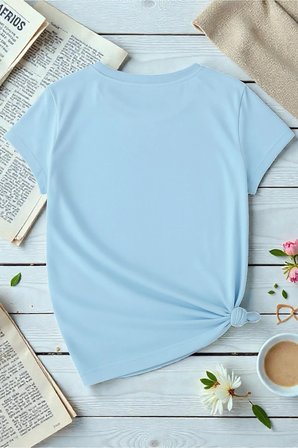 Unisex Kurdele Baskılı Tasarım Tshirt