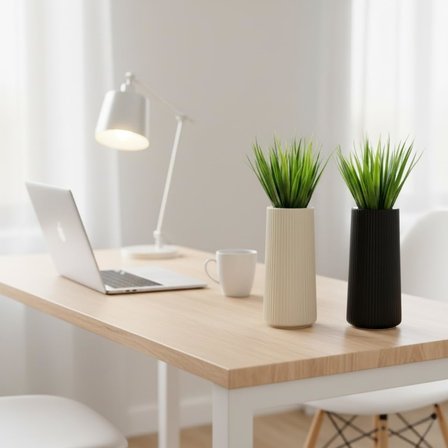 Üçlü Mini Yapay Sukulent Seti – 8 cm Saksı, Dekoratif Küçük Bitki Seti, Gerçekçi Görünüm, Salon Ofis Ev Masa Üstü Süs Bitkisi, Bakım Gerektirmez, Modern Dekor (SİYAH-BEJ)