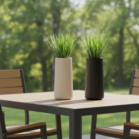 Üçlü Mini Yapay Sukulent Seti – 8 cm Saksı, Dekoratif Küçük Bitki Seti, Gerçekçi Görünüm, Salon Ofis Ev Masa Üstü Süs Bitkisi, Bakım Gerektirmez, Modern Dekor (SİYAH-BEJ)