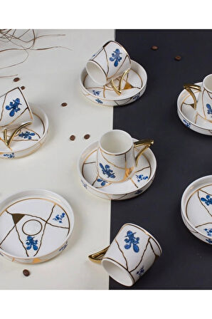 Çırağan Home Pantone Mavi Tasarım Fincan Takımı