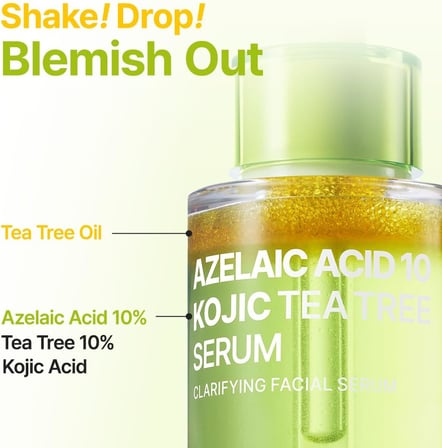 Purito Azelaic Acid 10% Kojic Acid Tea Tree Serum | Akne Karşıtı Leke Görünümü Dengeleyici Serum 30 ml