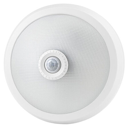 Ayt Ledx AL-S205 E27 Çift Duylu Hareket Sensörlü Beyaz Cam Tavan Armatür 300X300x90mm