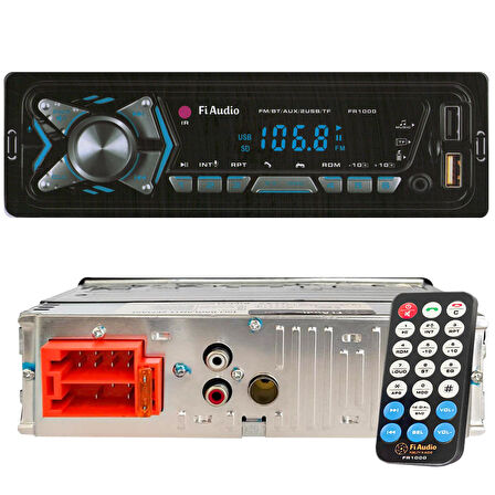 Fİ AUDIO FR-1000 Oto Teyp 4X50 Watt Bluetooth CarLive 2xUsb Sd Fm Aux