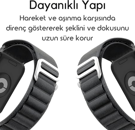 Xiaomi ile Uyumlu Alpin Loop Kumaş Kordon Redmi Watch 5 Active/Lite/Watch S4/2/2Pro/S3/S1/S1Pro/S1 Active için Terletme Yapmayan Nefes Alabilen Konforlu Spor Tasarım Kayış