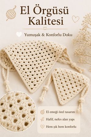 ✨ Kadın ve Köpek Kombin Bandana – El Örgüsü Bohem Stil Uyumlu Anne Köpek Bandanası – Ayarlanabilir Tasarım