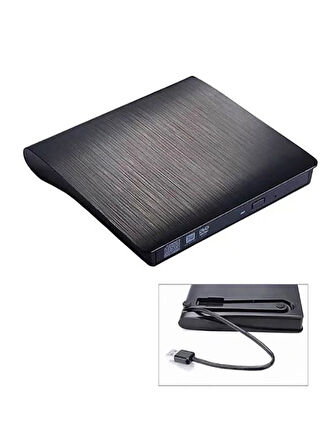 Harici DVD Sürücü USB 3.0 veya Type-c Cd Dvd Yazıcı Okuyucu Taşınılabilir Pc Dizüstü Uyumlu 12.7mm 