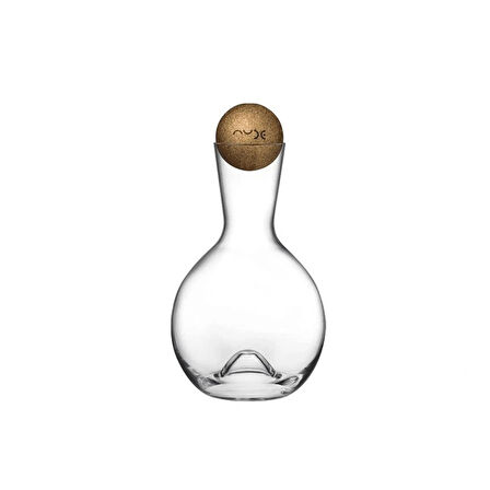 NudeGlass Vintage Kristal Karaf & Paşabahçe Enoteca Şarap Kadehi Seti – 3 Parça Şık Sunum Seti