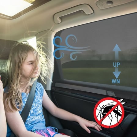 Araç Yan Cam Güneşlik Perdesi Güneş Önleyici Aksesuar UV Işıklardan Koruma Sineklerden Koruma Oto Güneşlik Anne Bebek Çocuk Perde Arka Koltuk Emzirme Örtüsü ve Mahremiyet Sağlayan (1)