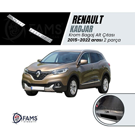 RENAULT KADJAR 2015-2022 Arası Bagaj İç Eşik Koruma 2 Prç. P.Çelik PARLAK