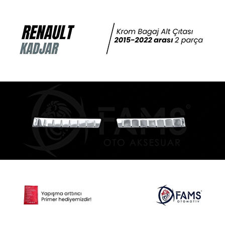 RENAULT KADJAR 2015-2022 Arası Bagaj İç Eşik Koruma 2 Prç. P.Çelik PARLAK