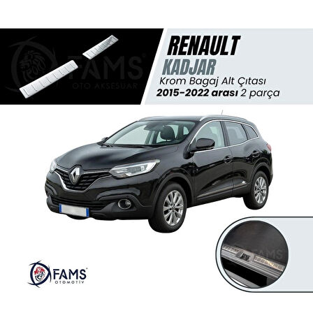 RENAULT KADJAR 2015-2022 Arası Bagaj İç Eşik Koruma 2 Prç. P.Çelik TAŞLI