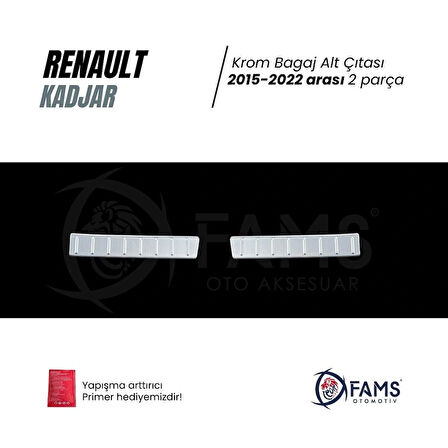 RENAULT KADJAR 2015-2022 Arası Bagaj İç Eşik Koruma 2 Prç. P.Çelik TAŞLI