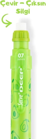 DEEP MEKANIK KURSUN KALEM 07MM FOS YESIL AVOKADO