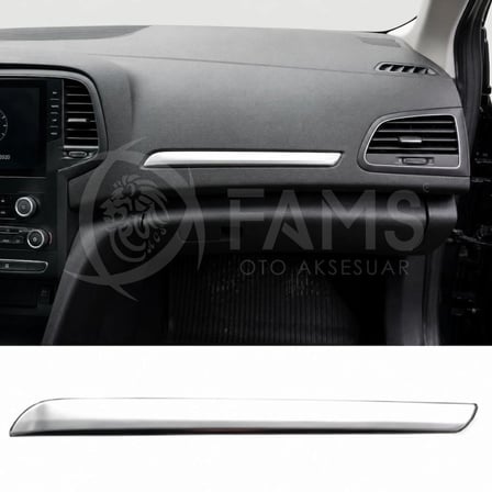 Renault Megane 4 Krom Ön Konsol Çıtası 2016-2020 Arası P. Çelik