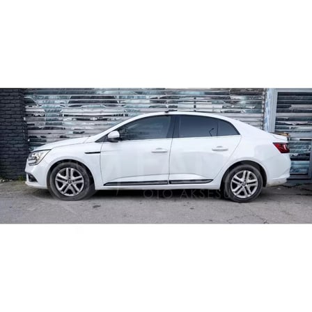 Renault Megane 4 Krom+ABS Yan Kapı Çıtası 2015 Üzeri 4 Parça P. Çelik (Sedan)