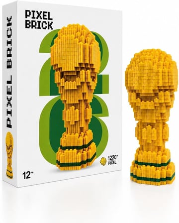 Dünya Kupası Tasarımlı Büyük Parçalı Blok Oyuncak Seti Big Pixel Brick Set
