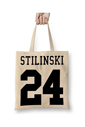 Stilinski 24 Teen Wolf Bez Çanta Uzun Saplı Alışveriş Çantası Plaj Çantası