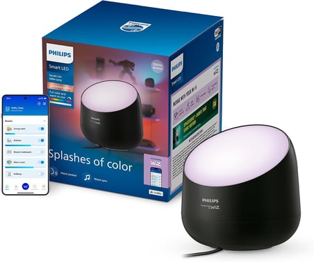 Philips Smart Lighting Squire Lite Akıllı Masa Lambası - Siyah - Google Home, Alexa, HomeKit ve Matter uyumlu