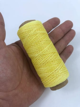 Açık Sarı Mumlu İp 10 Metre