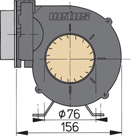 Vetus blower tip Vent76 12V