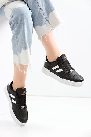 Unisex Sneaker JH176 - Siyah Beyaz