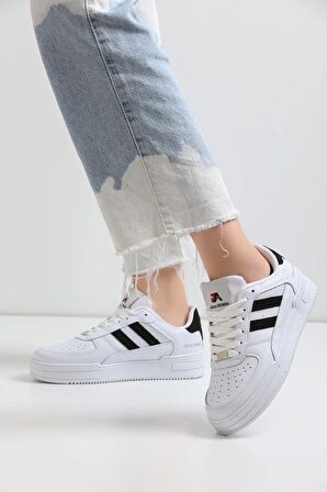 Unisex Sneaker JH176 - Beyaz Siyah