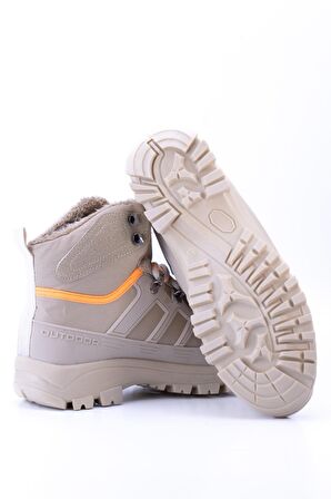Unisex Thermo Taban İçi Kürklü Outdoor Ayakkabı T40 - Bej