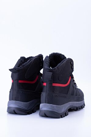 Unisex Thermo Taban İçi Kürklü Outdoor Ayakkabı T40 - Siyah Kırmızı