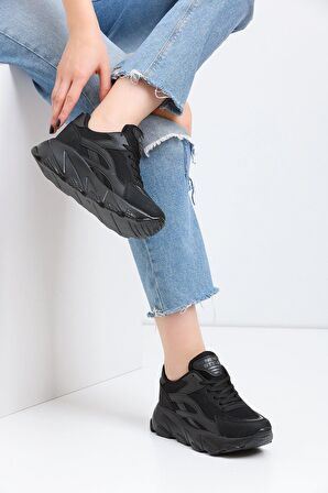Kadın Sneaker ZF001 - Siyah