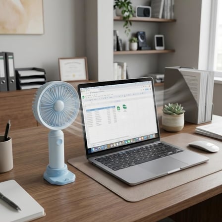 Mini-Fan Taşınabilir El Fanı, Masaüstü Standlı, USB Şarjlı, 16 cm, 3 Kademeli Hız Ayarlı Masaüstü &amp; El Tipi Kompakt Boyut, Mavi