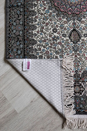 Osmanlı Desen Astarlı Lüks Seccade S1018 Gri